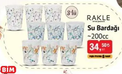 RAKLE SU BARDAĞI ~200CC